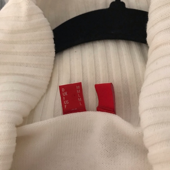 White 100% Cotton Sweater - Picture 3 of 4